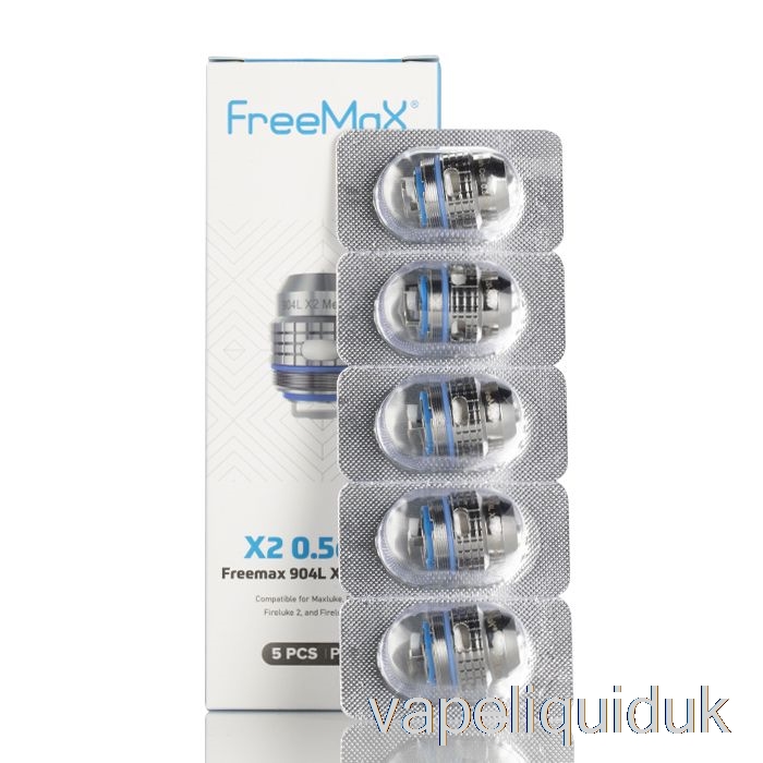 FreeMaX Maxluke 904L X Replacement Coils 0.5ohm 904L X2 Dual Mesh Coils Vape Juice